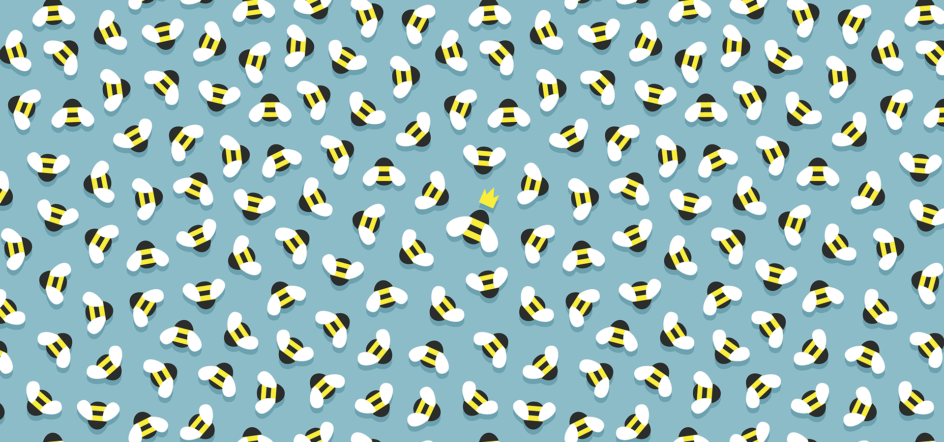swarm bees queen pattern