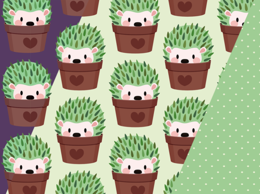 Hérissons déguisés en cactus