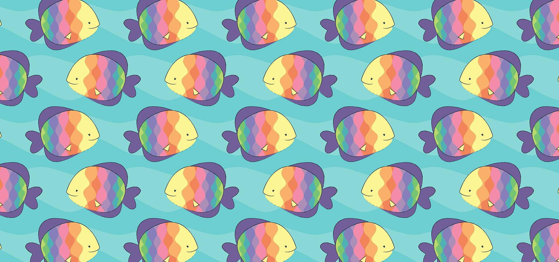 rainbow fishes pattern
