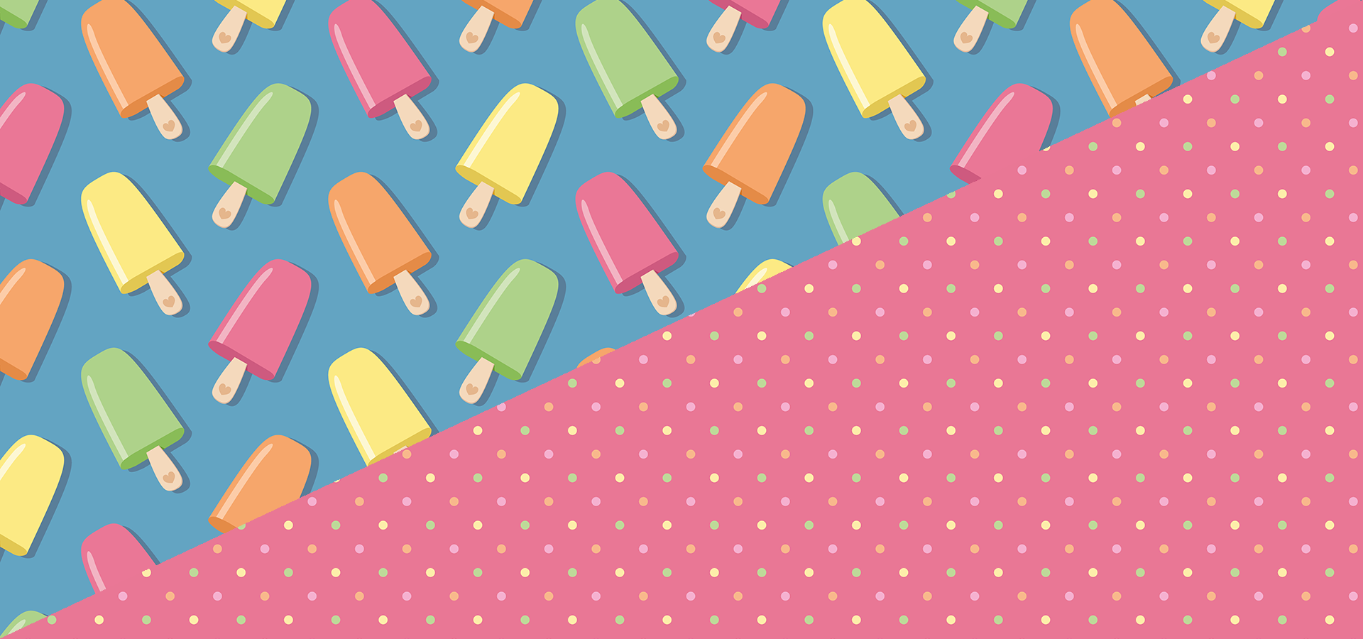 colorful popsicles pattern collection petits pixels