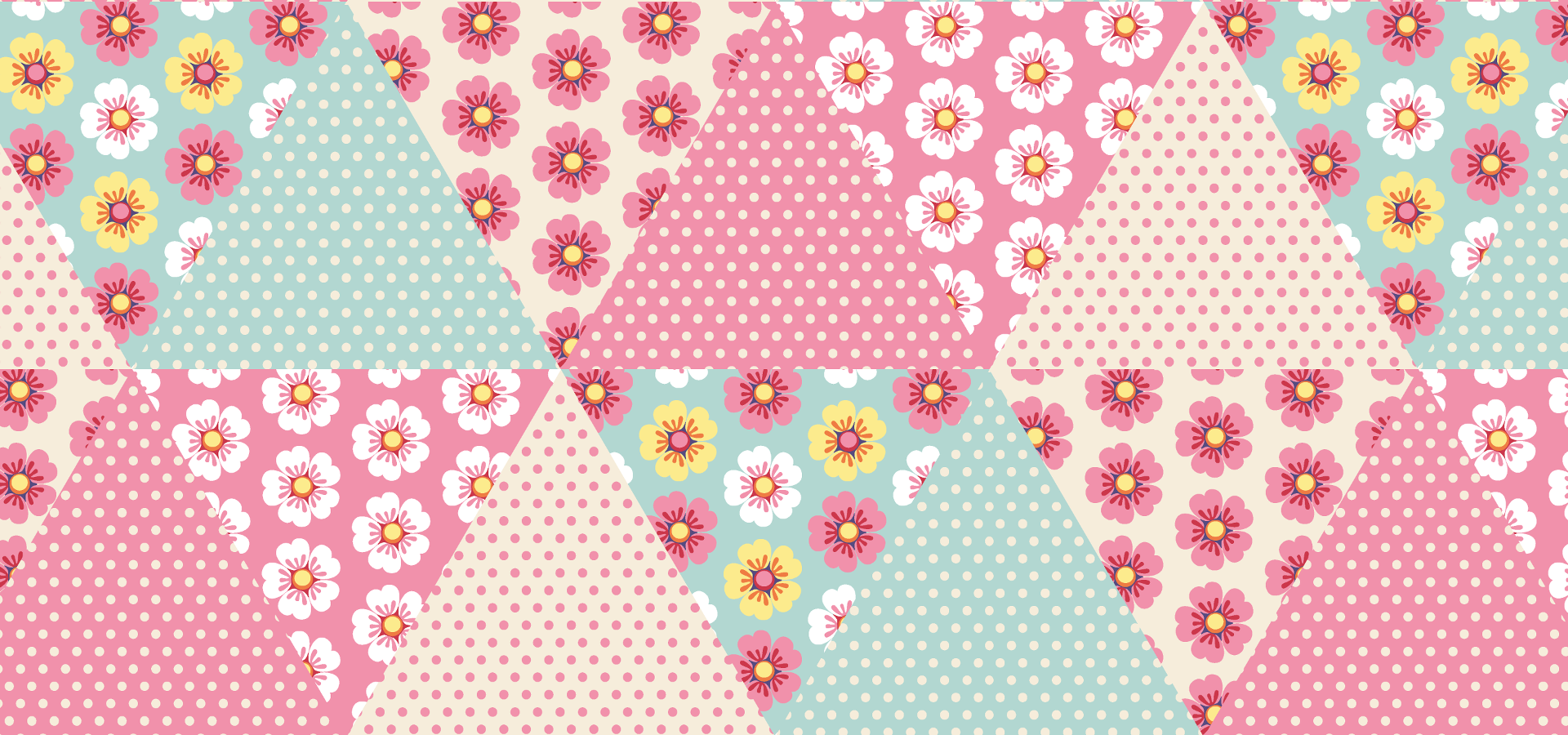 Spring flowers pattern collection - petits pixels