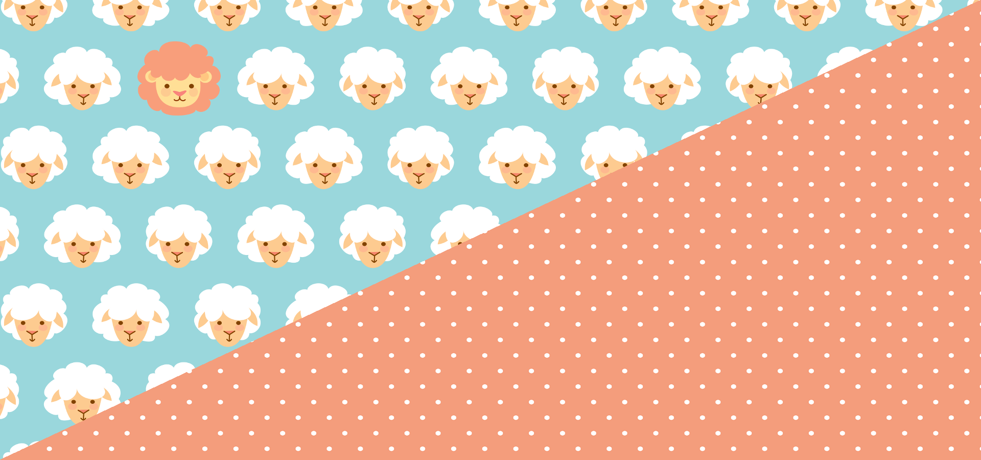 lion and lambs pattern collection - petits pixels