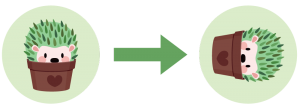 changement d'orientation d'un motif