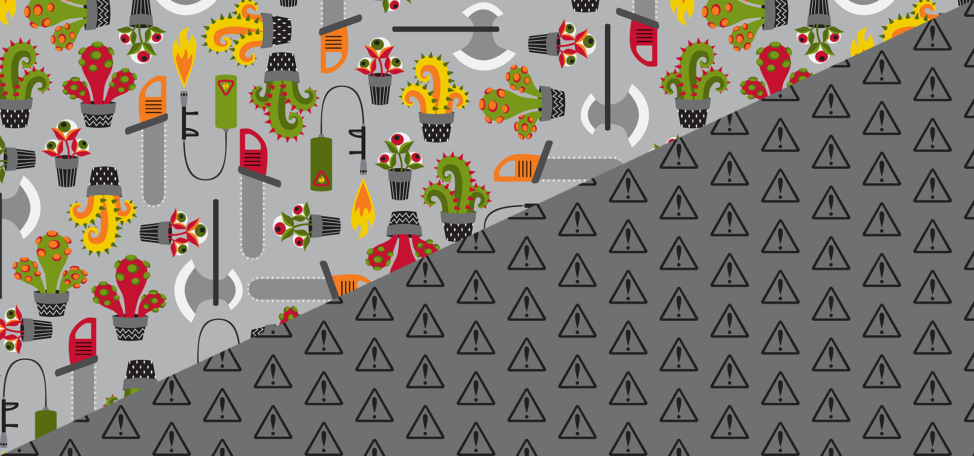 gardening tools pattern collection