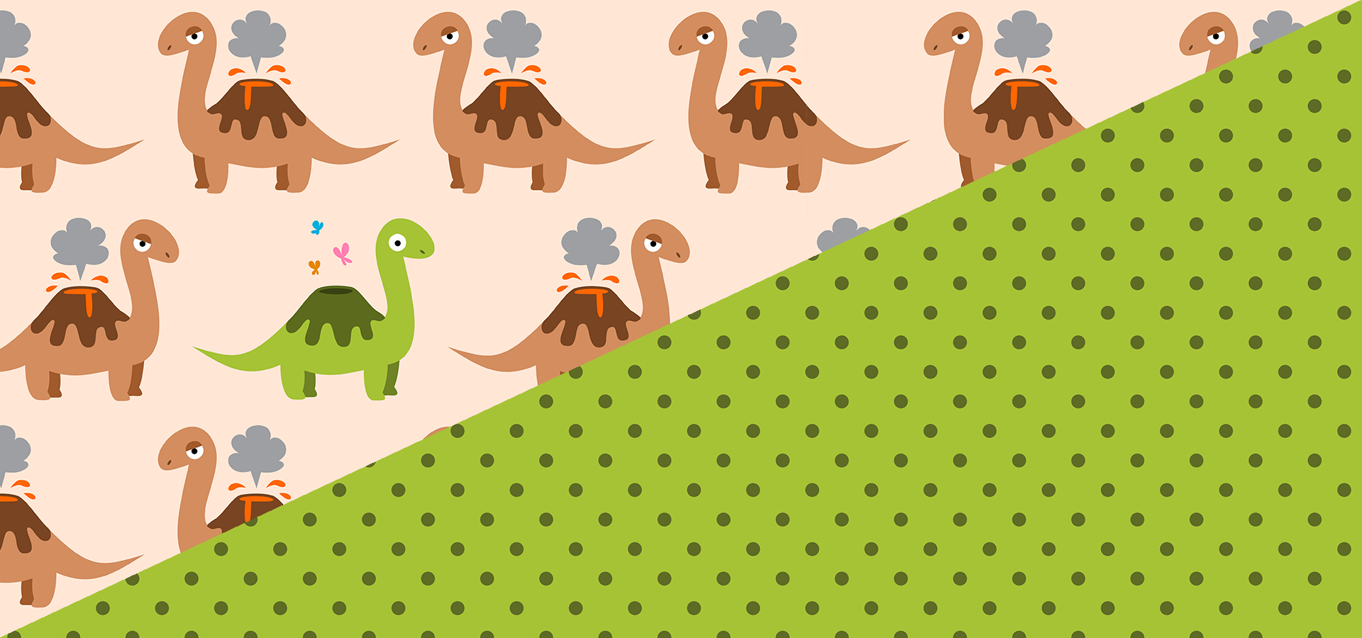 Collection motifs volcanosaures