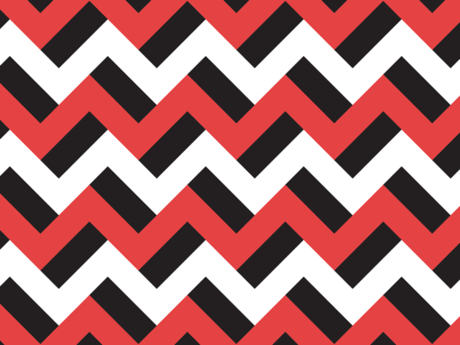 Zigzags rouges noirs et blancs