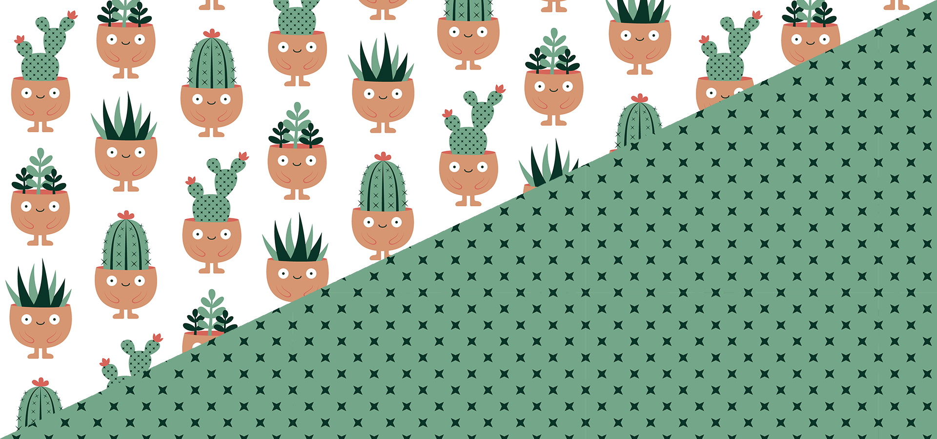 Collection de motifs coiffures succulentes