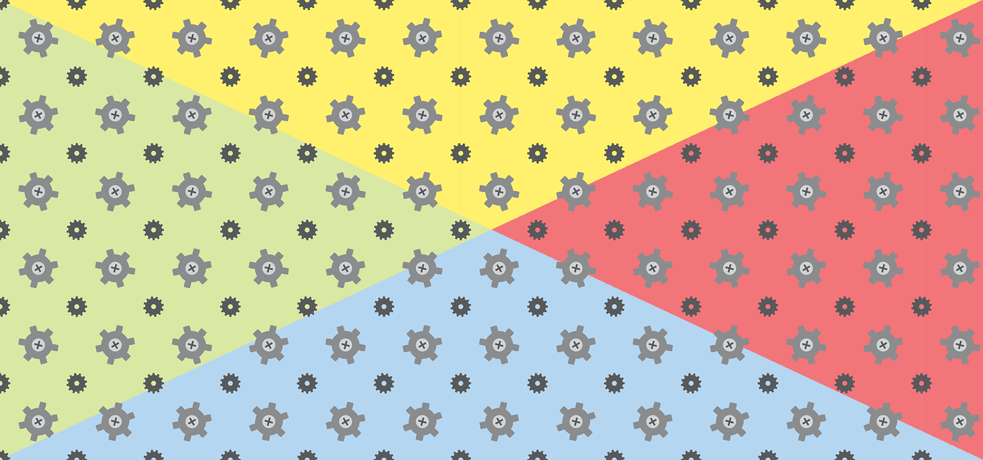 Collection de motifs petits rouages gris