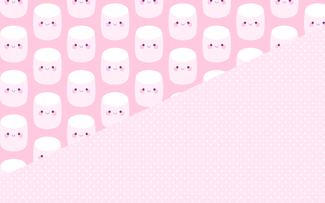Cute pink marshmallows