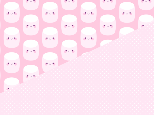 Cute pink marshmallows