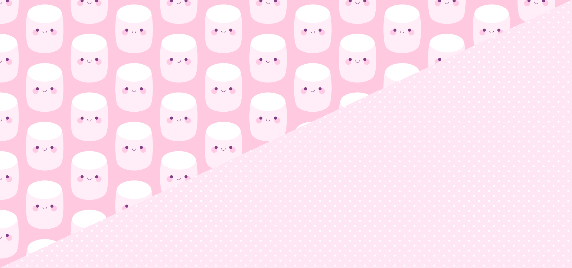 pink marshmallows pattern collection