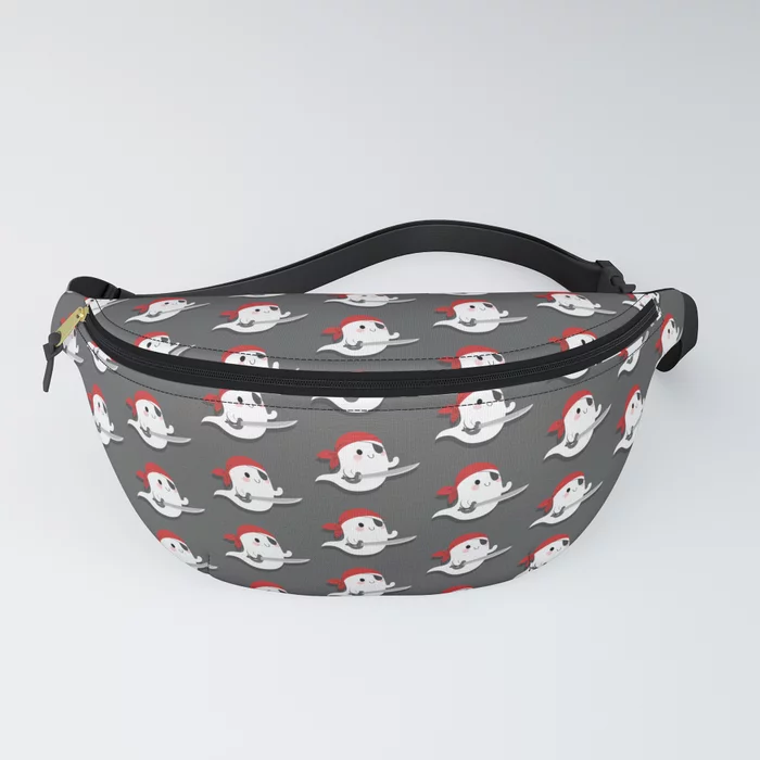 Friendly pirate ghost fanny pack