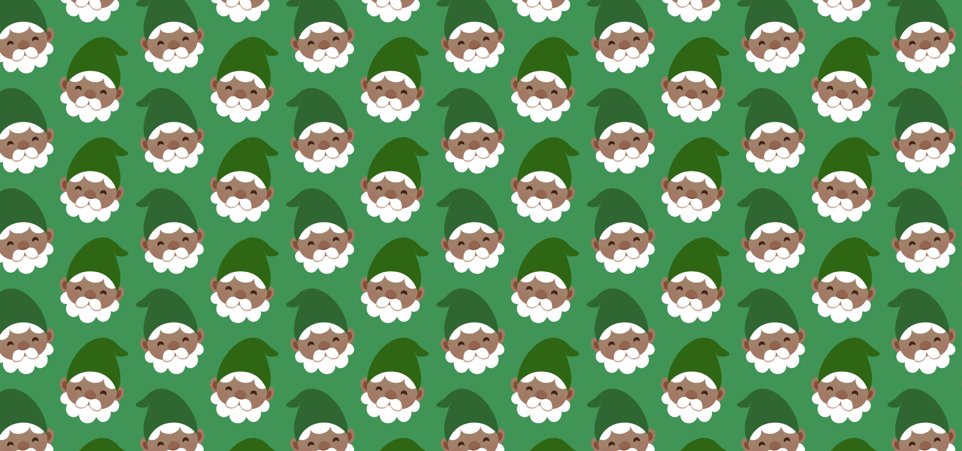 Green gnomes pattern