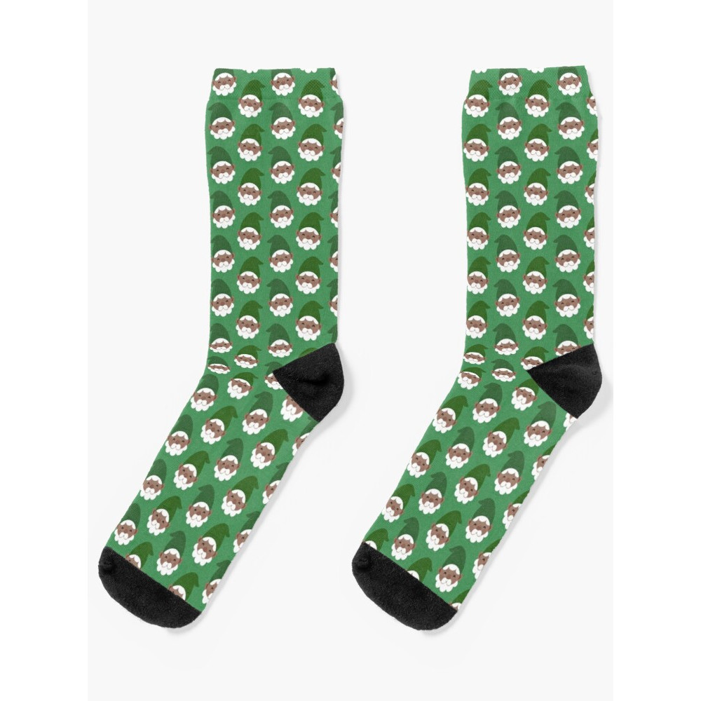 Green gnomes socks