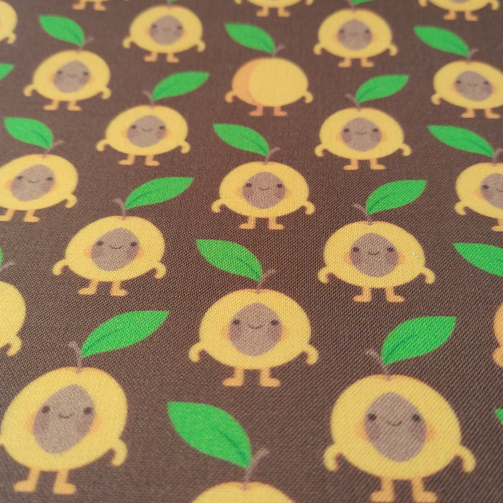 Cheeky apricots fabric