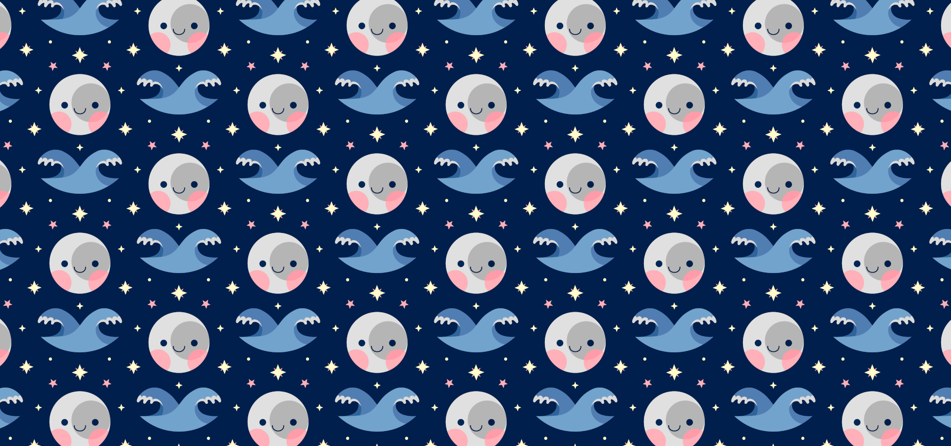 Cute night sky pattern