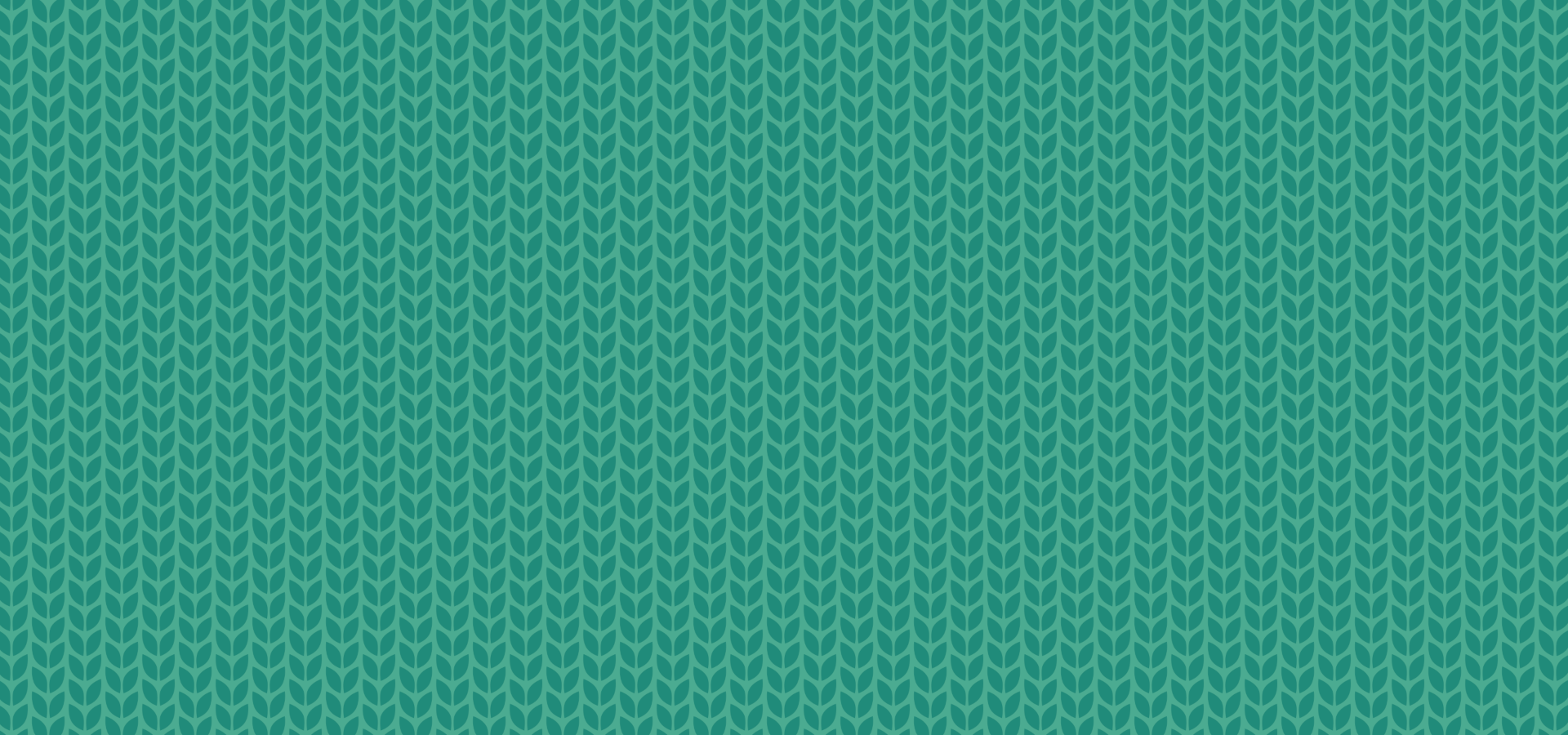 Green leaves knit pattern
